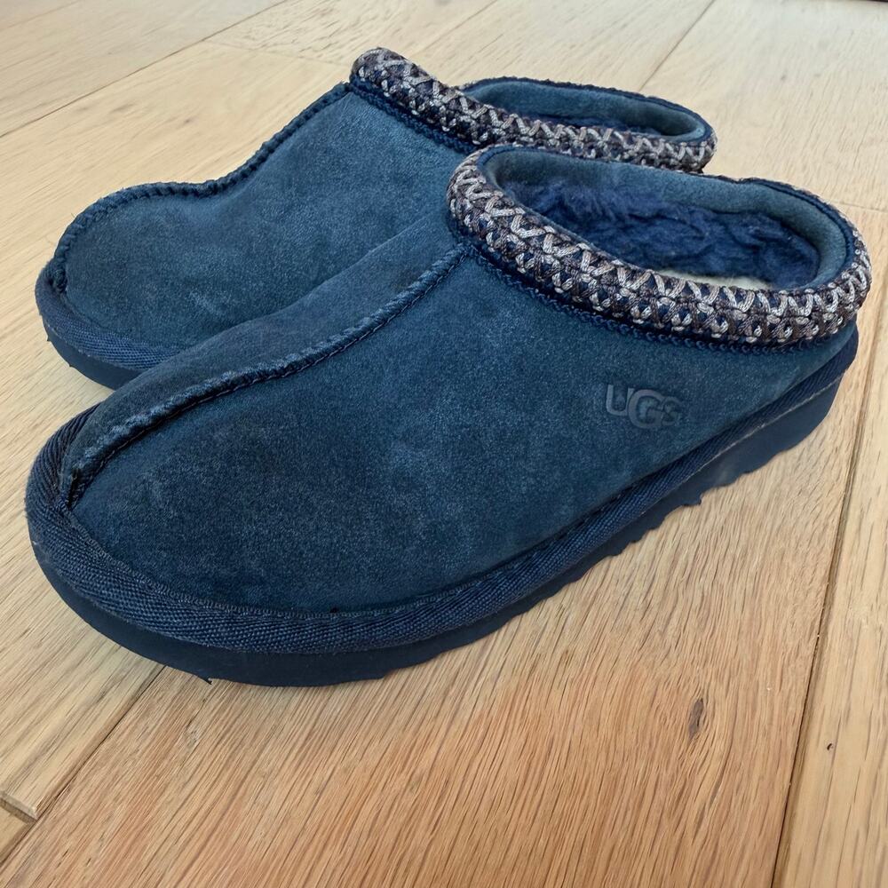 UGG Tasman Navy Blue Slip‑On Slippers Little Kids Size 13